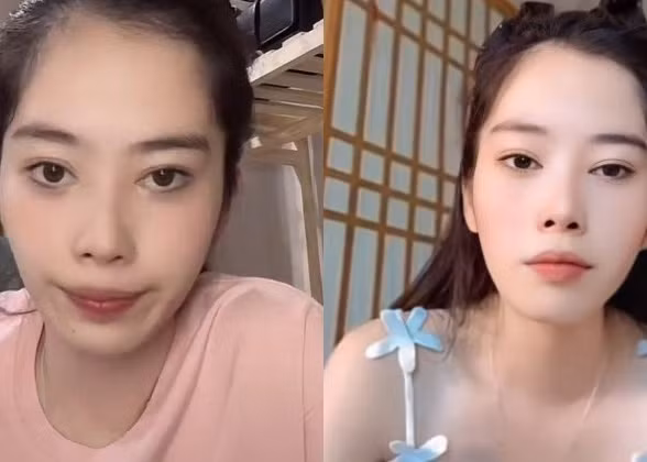 Thời gian gần đây Nam Em gây chú ý vì livestream liên tục để bật mí những chuyện hậu trường showbiz. (Ảnh cắt từ tiktok)