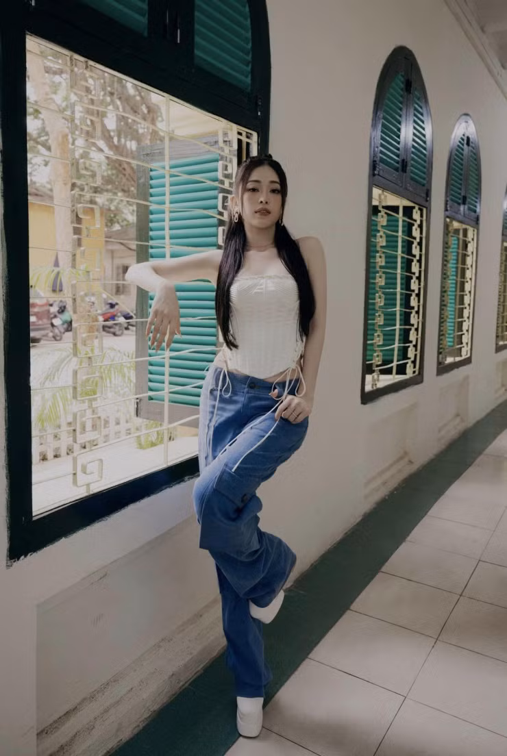 Phương Nga từng đại diện Việt Nam dự thi Hoa hậu Hòa bình Thế giới 2018 và lọt top 10 chung cuộc. Ảnh: FB Bùi Phương Nga