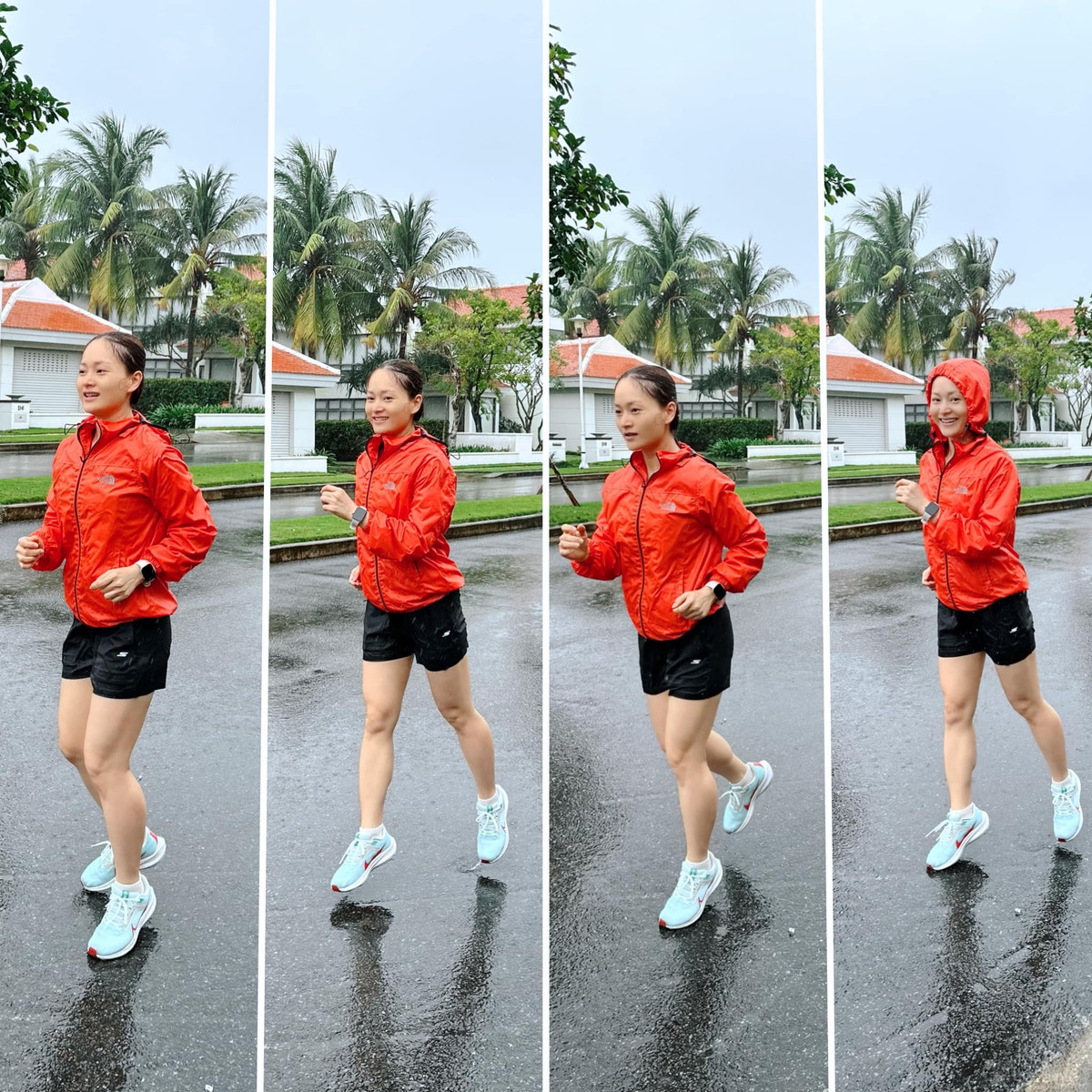 Diễn viên Lan Phương chăm chỉ chạy bộ. Ảnh: FB Lan Phuong Nguyen