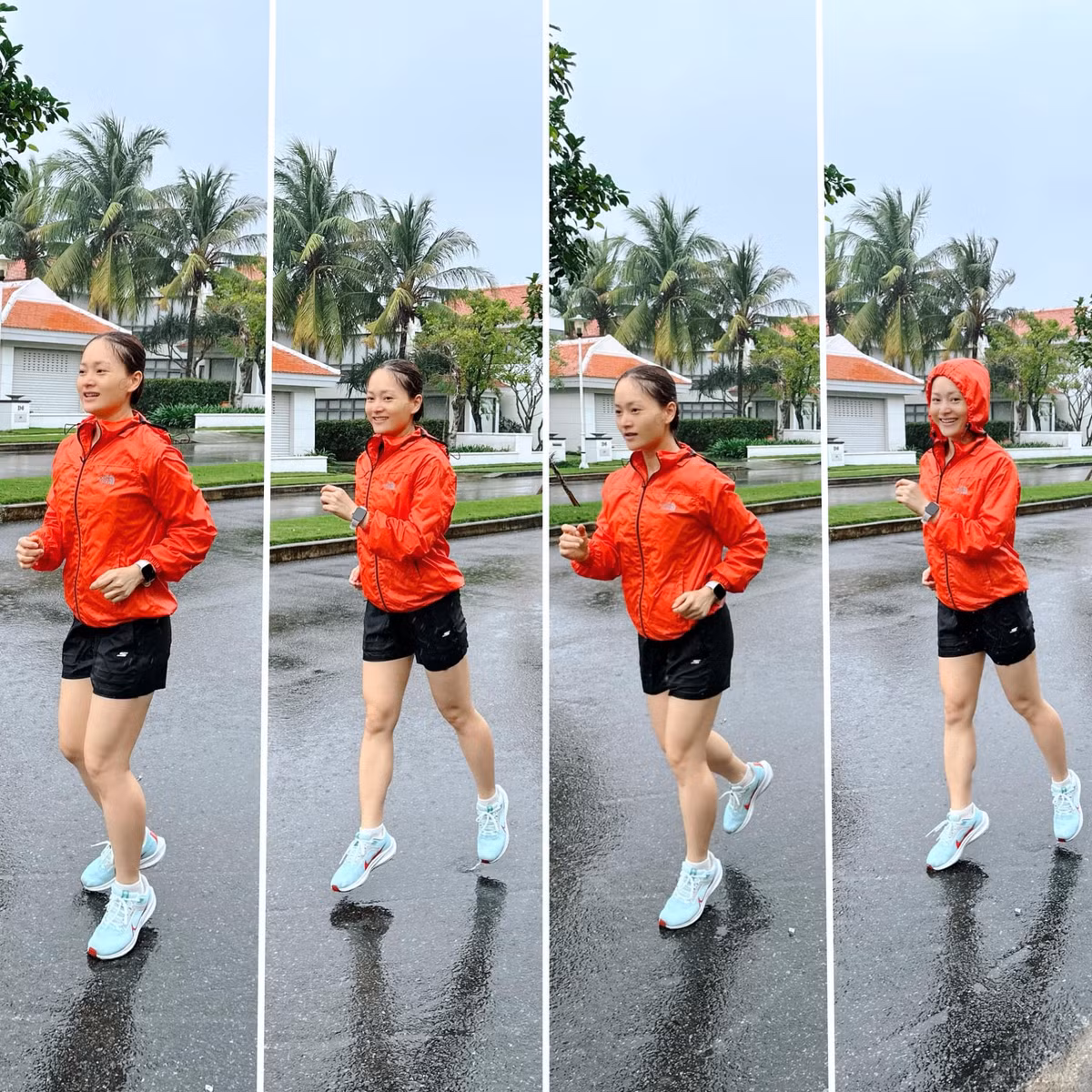 Diễn viên Lan Phương chăm chỉ chạy bộ. Ảnh: FB Lan Phuong Nguyen