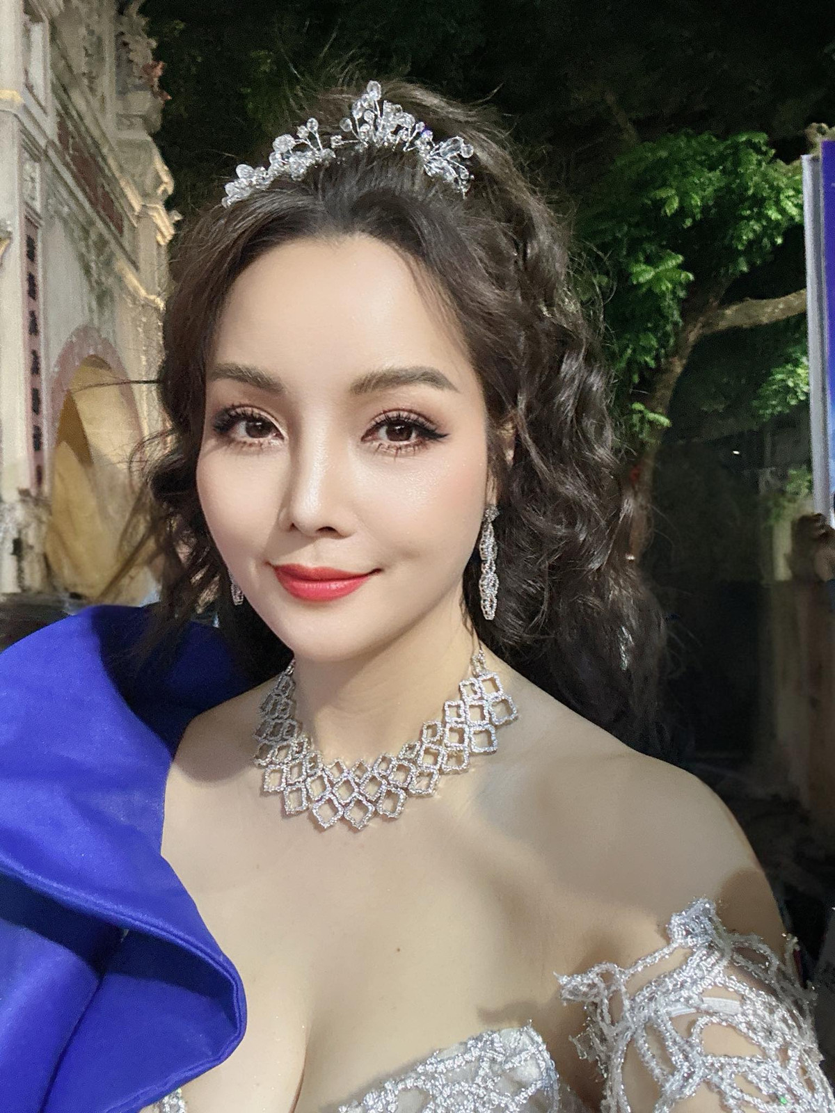 Diễn viên Mai Thu Huyền khoe cận nhan sắc trẻ trung, làn da trắng mịn không tì vết ở độ tuổi U50. Ảnh: FB Mai Thu Huyen