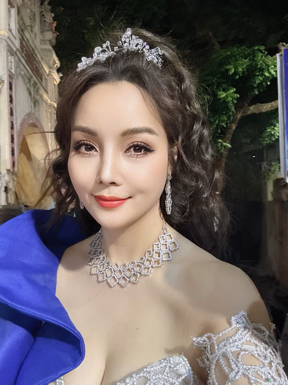 Diễn viên Mai Thu Huyền khoe cận nhan sắc trẻ trung, làn da trắng mịn không tì vết ở độ tuổi U50. Ảnh: FB Mai Thu Huyen