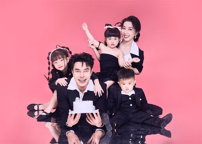 Gia đình hạnh phúc của Lê Dương Bảo Lâm.