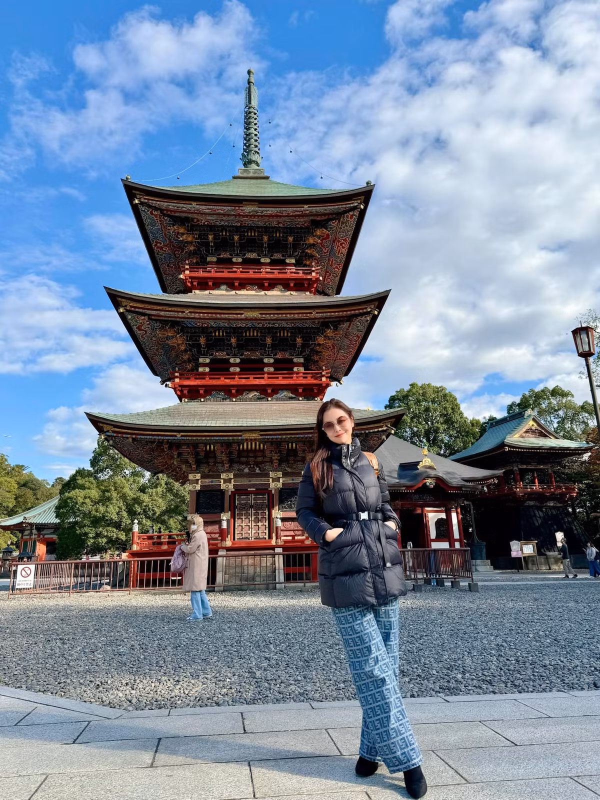 Hoa hậu Jennifer Phạm tận hưởng mùa thu ở Nhật. Ảnh: FB Jennifer Pham