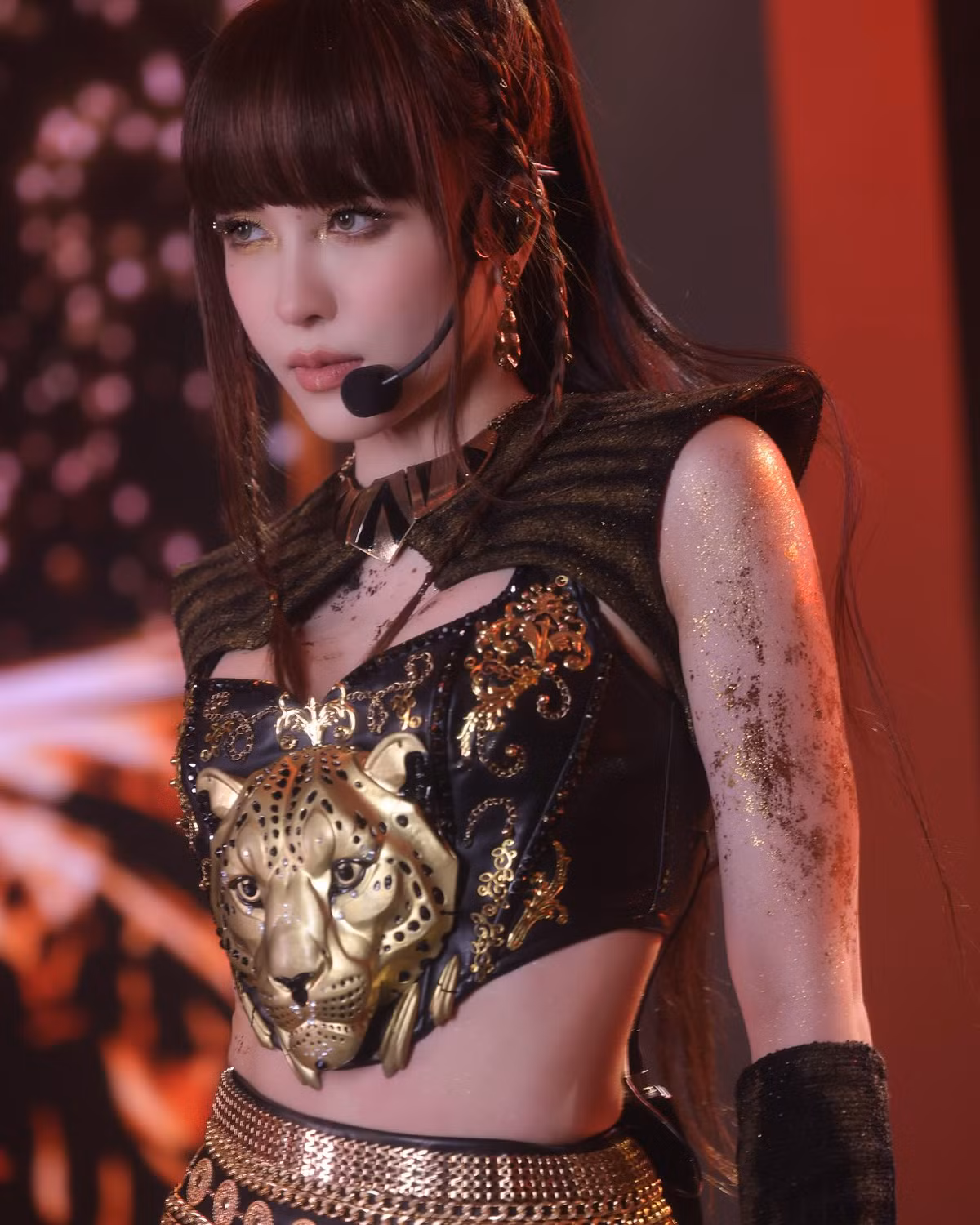 Thiều Bảo Trâm hết mình cho phần biểu diễn ở "Chị đẹp đạp gió". Ảnh: FB Thiều Bảo Trâm