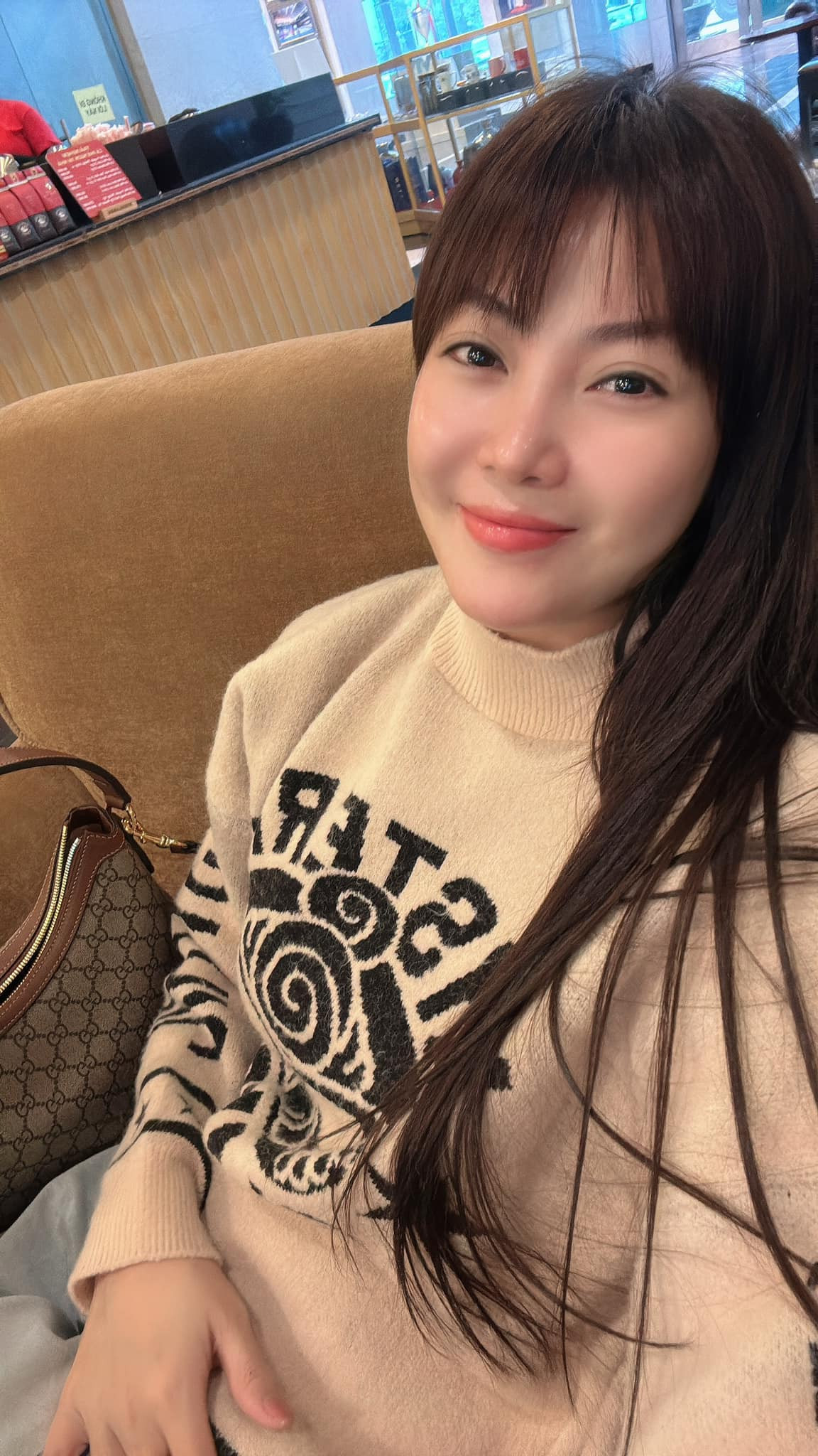 Diễn viên Thanh Hương khoe cận làn da căng mịn. Ảnh: FB Nguyễn Thanh Hương