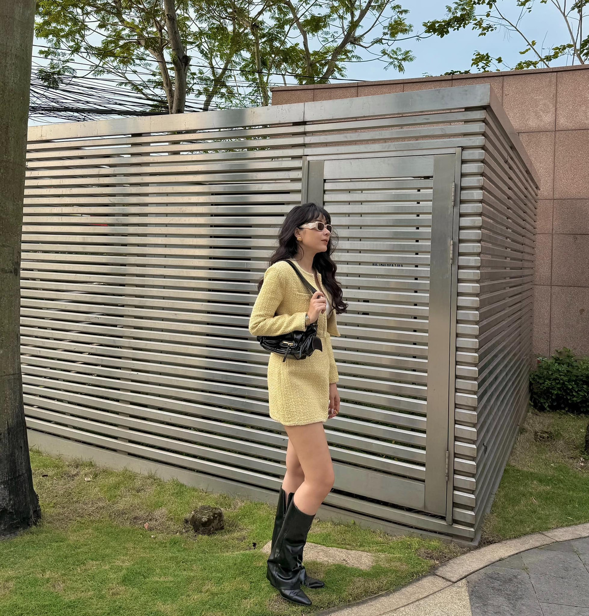 Ca sĩ Lưu Hương Giang ăn diện chuẩn bị "Tết sớm". Ảnh: FB Lưu Hương Giang