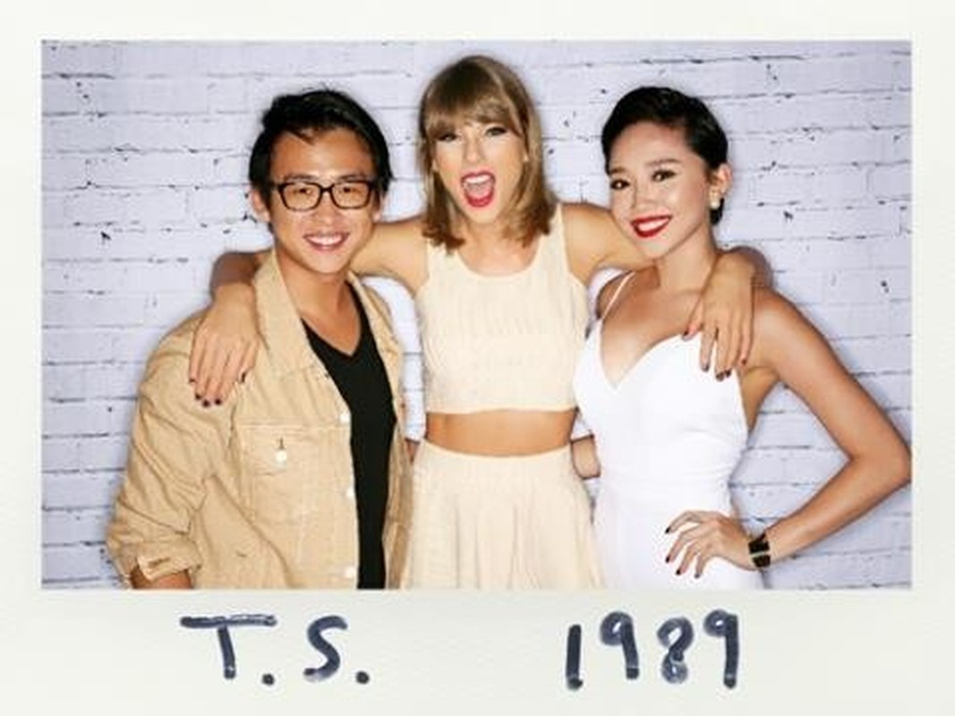 Trước đây, Tóc Tiên cũng có dịp đứng chung khung hình với ngôi sao đình đám Taylor Swift. Ảnh: Arttimes