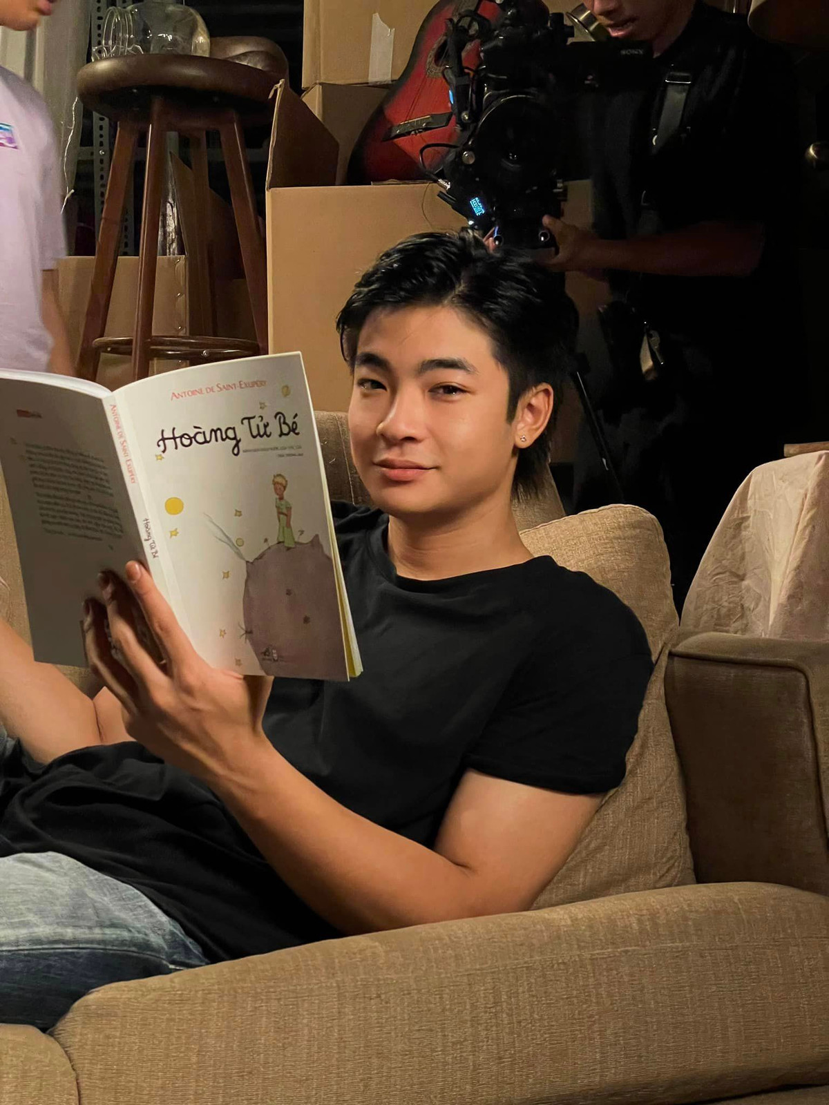 Võ Hoài Vũ trước đó theo học lớp Diễn viên kịch - điện ảnh của Trường Đại học Sân khấu - Điện ảnh Hà Nội. Ảnh: FB Võ Hoài Vũ