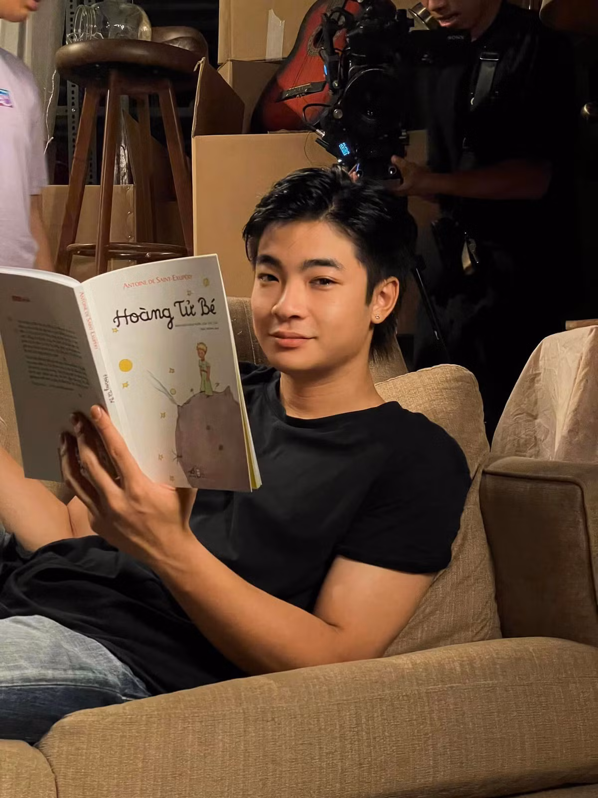 Võ Hoài Vũ trước đó theo học lớp Diễn viên kịch - điện ảnh của Trường Đại học Sân khấu - Điện ảnh Hà Nội. Ảnh: FB Võ Hoài Vũ