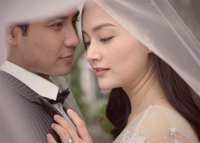 Thanh Sơn và Lan Phương trong phim "Nàng dâu order".