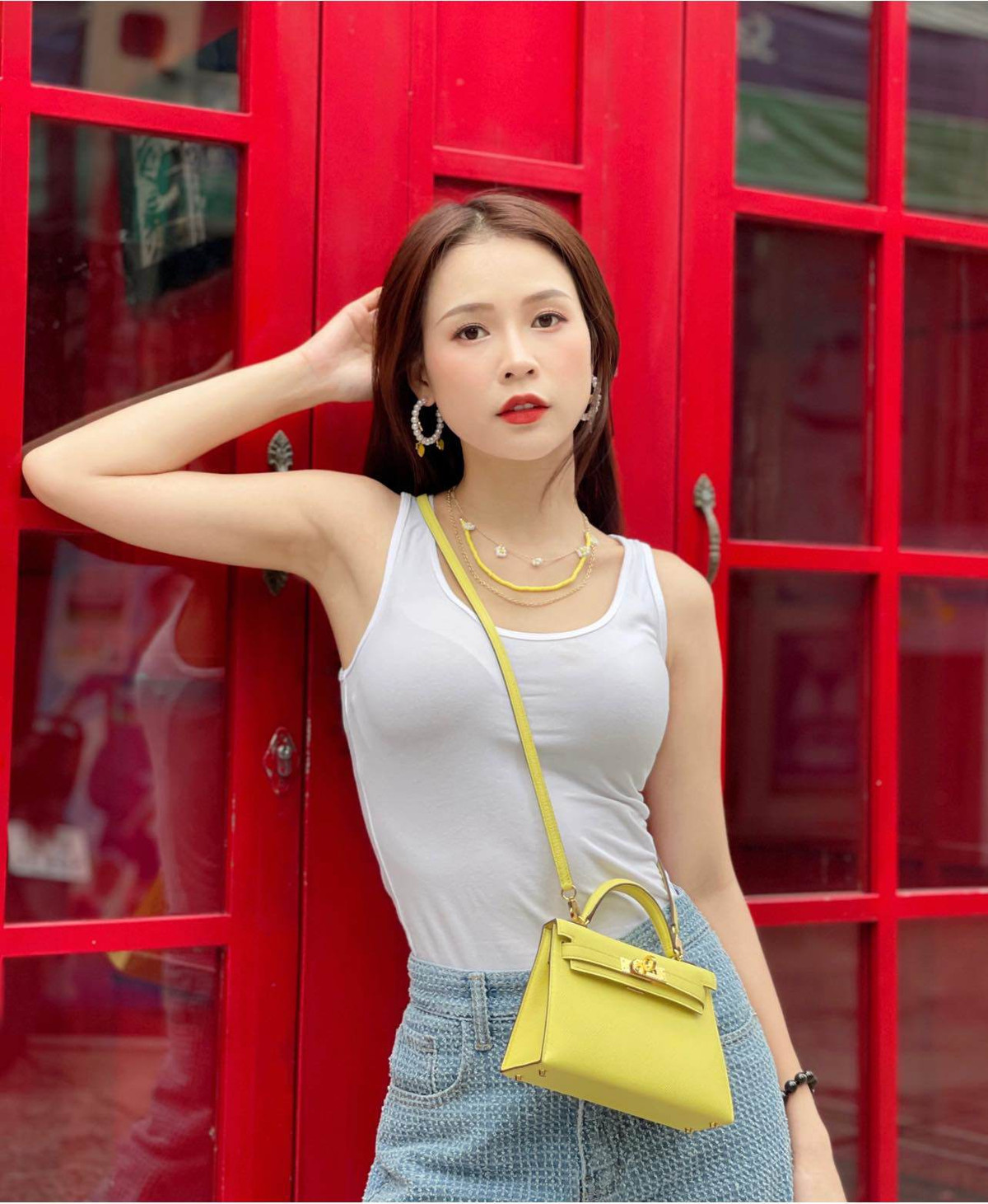 Nữ diễn viên không ngại chi tiền khủng để sưu tập những sản phẩm của thương hiệu túi xách đắt đỏ top đầu thế giới. Ảnh: FBNV