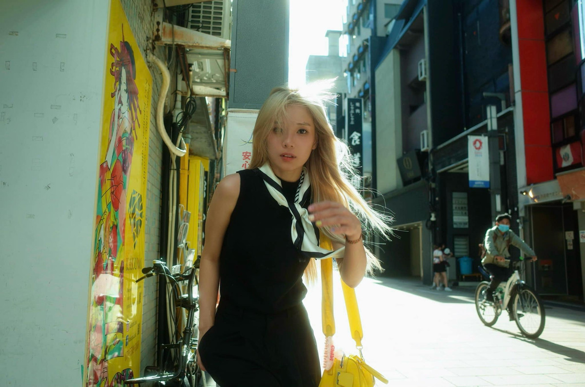 Ca sĩ Hoàng Yến Chibi du lịch Nhật Bản. Ảnh: FB Hoàng Yến