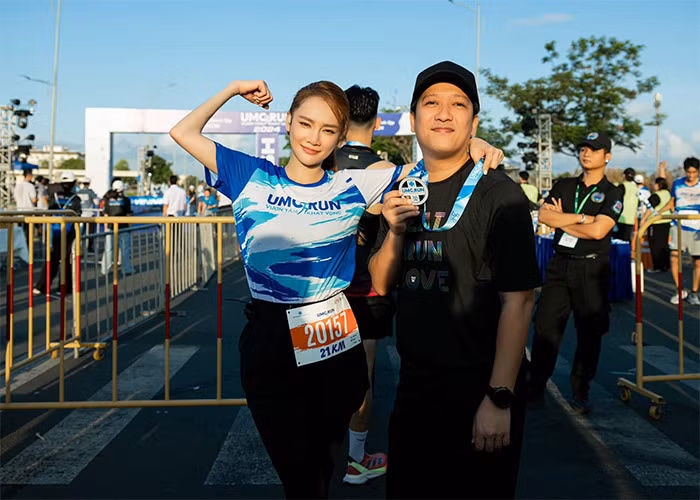 Nhã Phương và Trường Giang là một trong những cặp đôi viên mãn của Vbiz. (Ảnh: FB Nhã Phương)