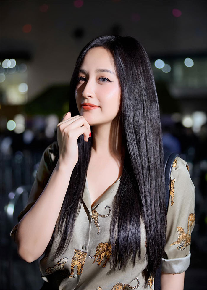 Mai Phương Thúy chia sẻ cơ địa của cô dễ tăng cân. Ngoài ra, đam mê ẩm thực cũng khiến cân nặng của cô thất thường. (Ảnh: FBNV)