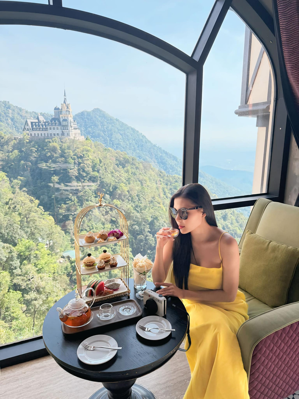 Diễn viên Thuý Diễm thảnh thơi sau những ngày làm việc cường độ cao. Ảnh: FB Thuý Diễm