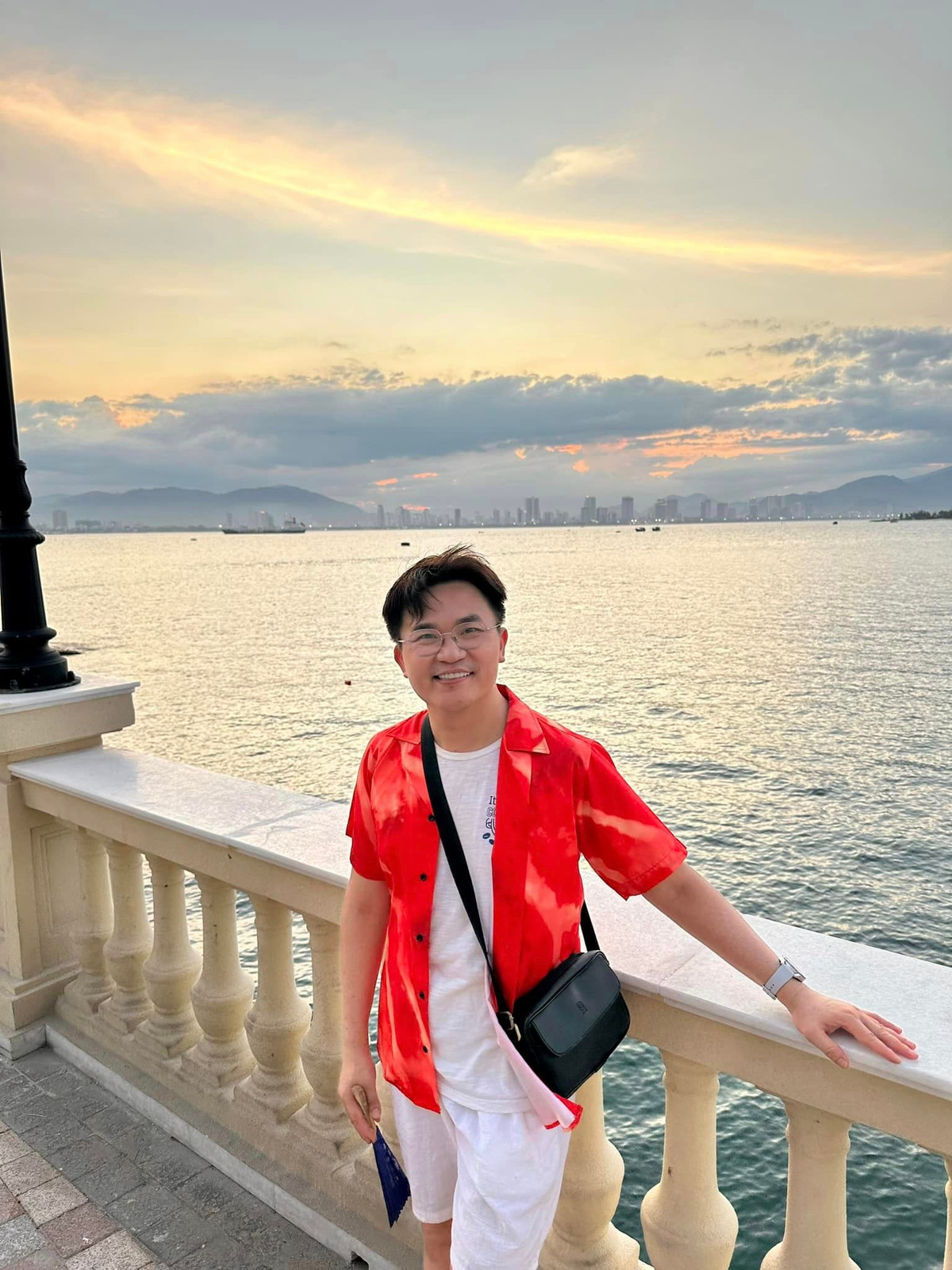 MC Đại Nghĩa đang ở Nha Trang. Ảnh: FB Bùi Đại Nghĩa