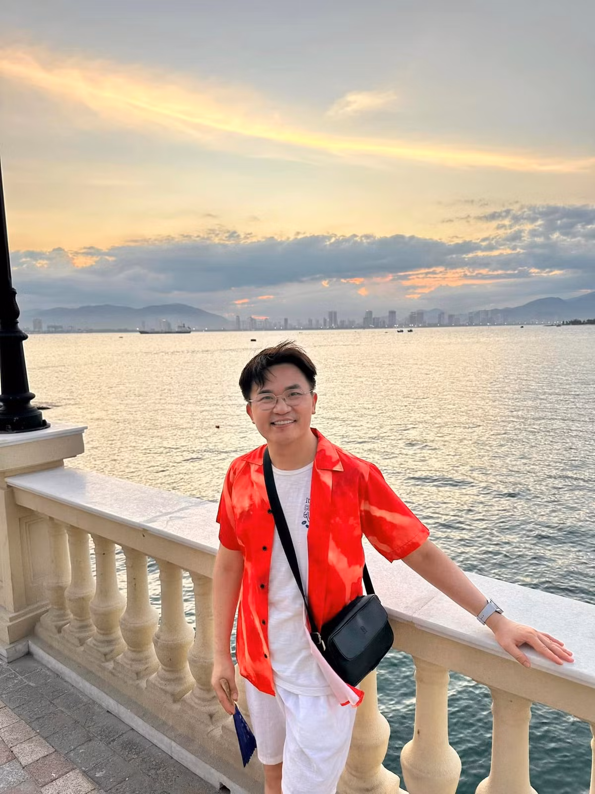 MC Đại Nghĩa đang ở Nha Trang. Ảnh: FB Bùi Đại Nghĩa