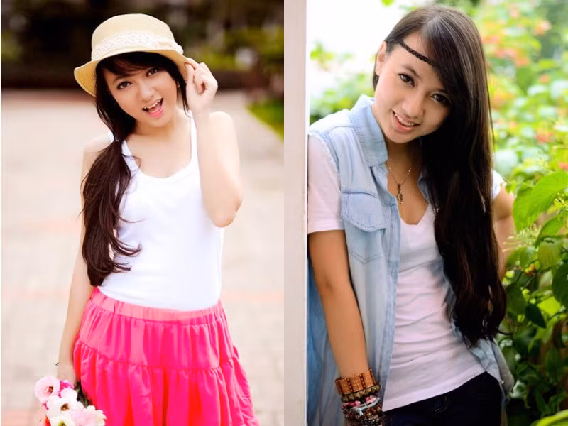 "Bé Xuân Nghi" được nhớ đến với gương mặt bầu bĩnh, đáng yêu và làn da ngăm khỏe mạnh. Vào năm 2010, nữ ca sĩ rời xa showbiz để sang Mỹ du học. Ảnh: FB Xuân Nghi