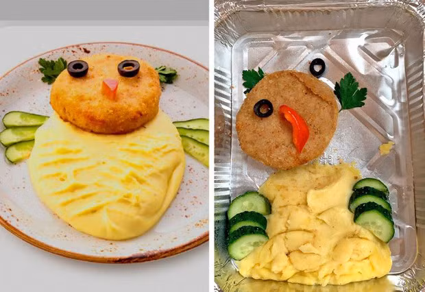 Màu sắc đồ ăn ở những tấm ảnh quảng cáo thường được chỉnh tươi sáng hơn so với thực tế.