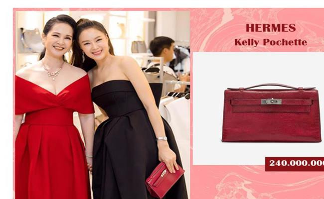 Đơn củ như chiếc túi Hermes Kelly Pochette của Hồng Diễm có giá lên đến 240 triệu đồng. Ảnh: Dân Việt.