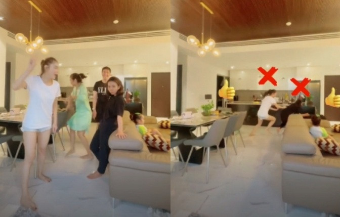 Không gian căn hộ rộng lớn giúp cho mọi người thoải mái chạy nhảy.