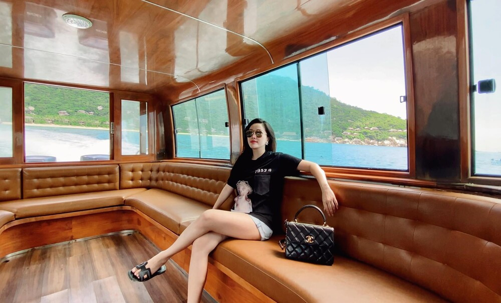 Thậm chí, Bảo Thy còn được chồng động viên ăn uống thoải mái miễn sao tập thể dục đều đặn để giữ sức khỏe. Ảnh: FBNV.