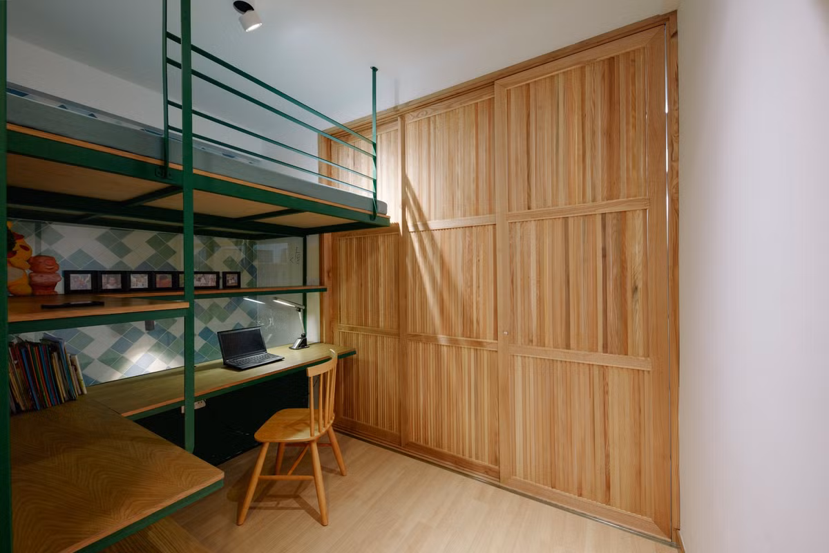 Diện tích hạn chế nên nội thất trong nhà thiết kế đơn giản, tối ưu công năng.