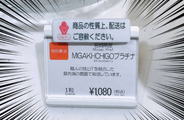 Loại dâu tây được GRA trồng là dâu Migaki-Ichigo. Loại dâu này hiện được bán với giá 1.080 yen/quả (khoảng 229.000 đồng) tại các cửa hàng cao cấp ở Tokyo. Ảnh: Livejapan