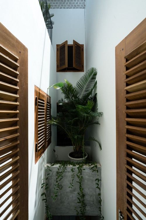 Các khoảng trống được tận dụng bố trí cây xanh.