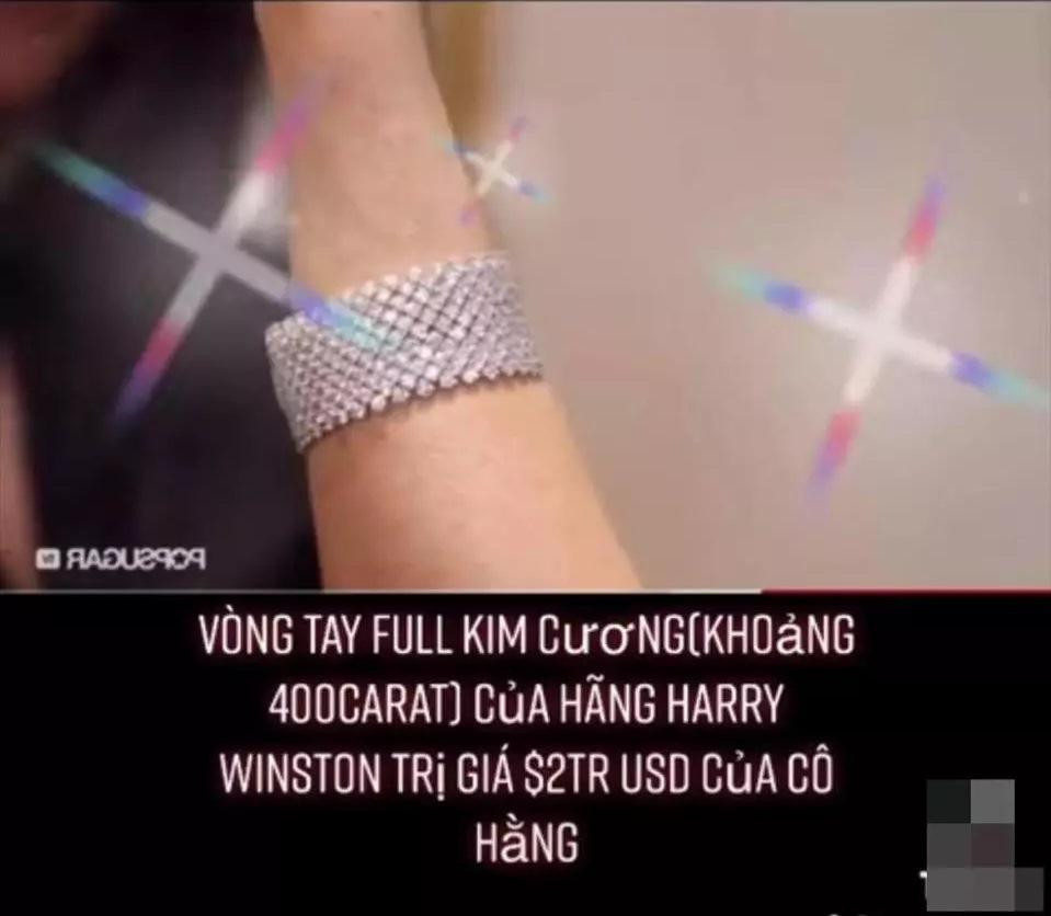 Bà Nguyễn Phương Hằng từng khoe khoảnh khắc đeo vòng kim cương 400 carat của thương hiệu Harry Winston, giá khoảng 2 triệu USD, tương đương 47 tỷ đồng. Ảnh: Vietnamnet
