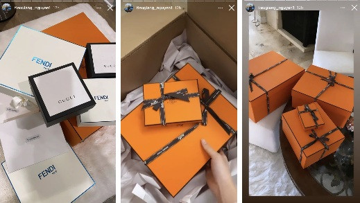 Rich kid gốc Việt đình đám còn sở hữu hàng loạt món đồ hàng hiệu của các thương hiệu thời trang đẳng cấp như Dior, Hermes, Gucci, Chanel…