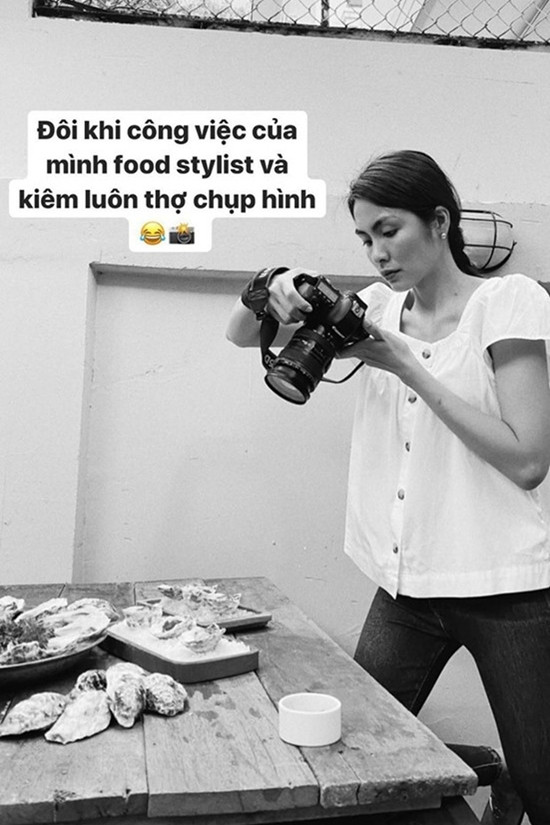 Công việc kinh doanh đòi hỏi Tăng Thanh Hà nhiều kỹ năng để quản lý, vận hành. Thậm chí, cô còn học cả chụp ảnh, stylist... qua đó chứng minh tài năng của mình. Ảnh: FBNV.