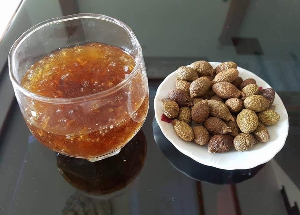 Chia sẻ trên VietNamNet, lương y Nguyễn Đức Nghĩa (Hội Dược liệu TP.HCM) cho biết, hạt đười ươi có vị ngọt nhạt, tính hàn. Loại hạt này có tác dụng giải nhiệt, thanh phế, lợi yết hầu, nhuận tràng... thường dùng khi cơ thể bị táo bón, ho khan, đau họng, sốt âm ỉ, nhức răng, mụn nhọt,...Ảnh: Vietnamnet