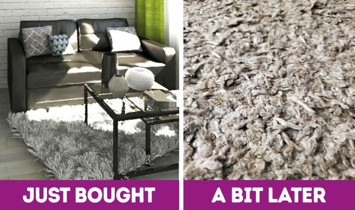 Những tấm thảm sợi dài rất dễ bị bám bụi nên chúng cần được làm sạch thường xuyên hơn. Các con vật cũng thực sự yêu thích những tấm thảm này.