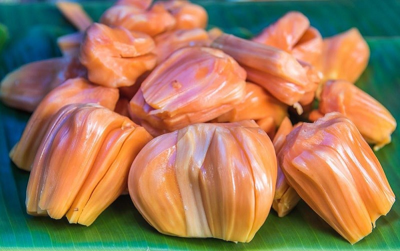 Theo một cửa hàng trái cây sạch ở Hà Hội, mít ruột đỏ được nhập về từ nhà vườn ở miền Tây. Ảnh: Dienmayxanh