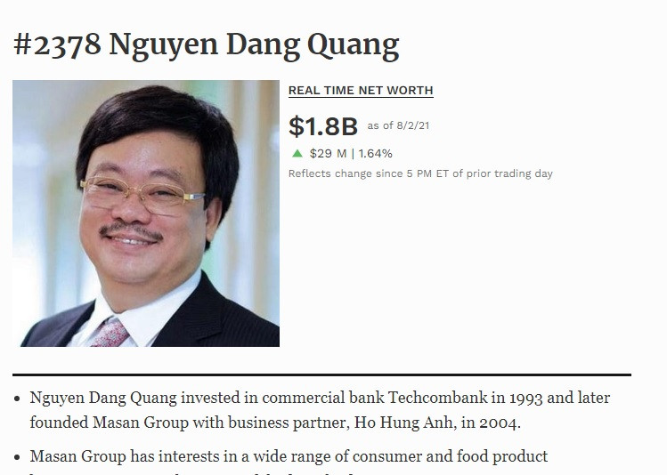 “Dem” tai san cua ong chu Masan Nguyen Dang Quang