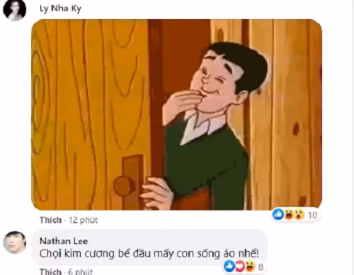 Mở màn là việc Nathan Lee đăng đàn rủ rê Lý Nhã Kỳ, đòi chọi kim cương với ai đó. Ảnh: chụp màn hình