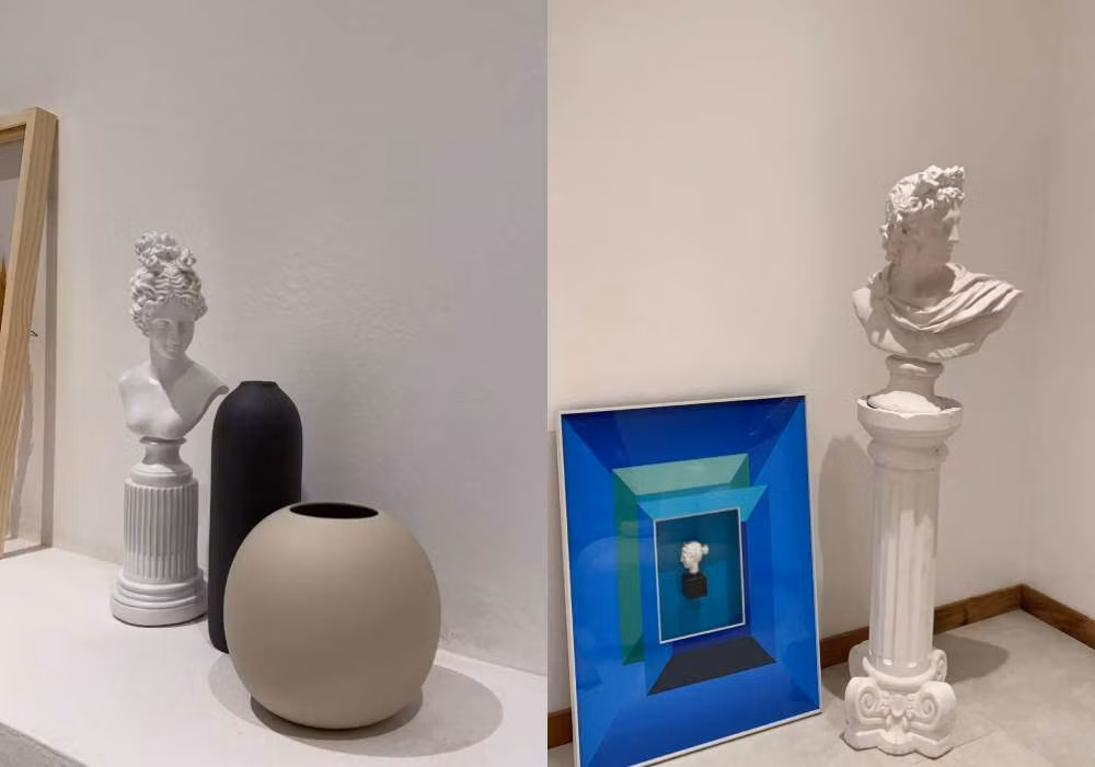 Đặc biệt, những món đồ trang trí nhẹ nhàng được sắp xếp có chủ đích khiến nhiều góc trong nhà trông nghệ thuật hơn.