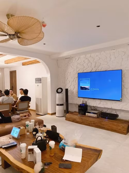 Một góc trong phòng khách.