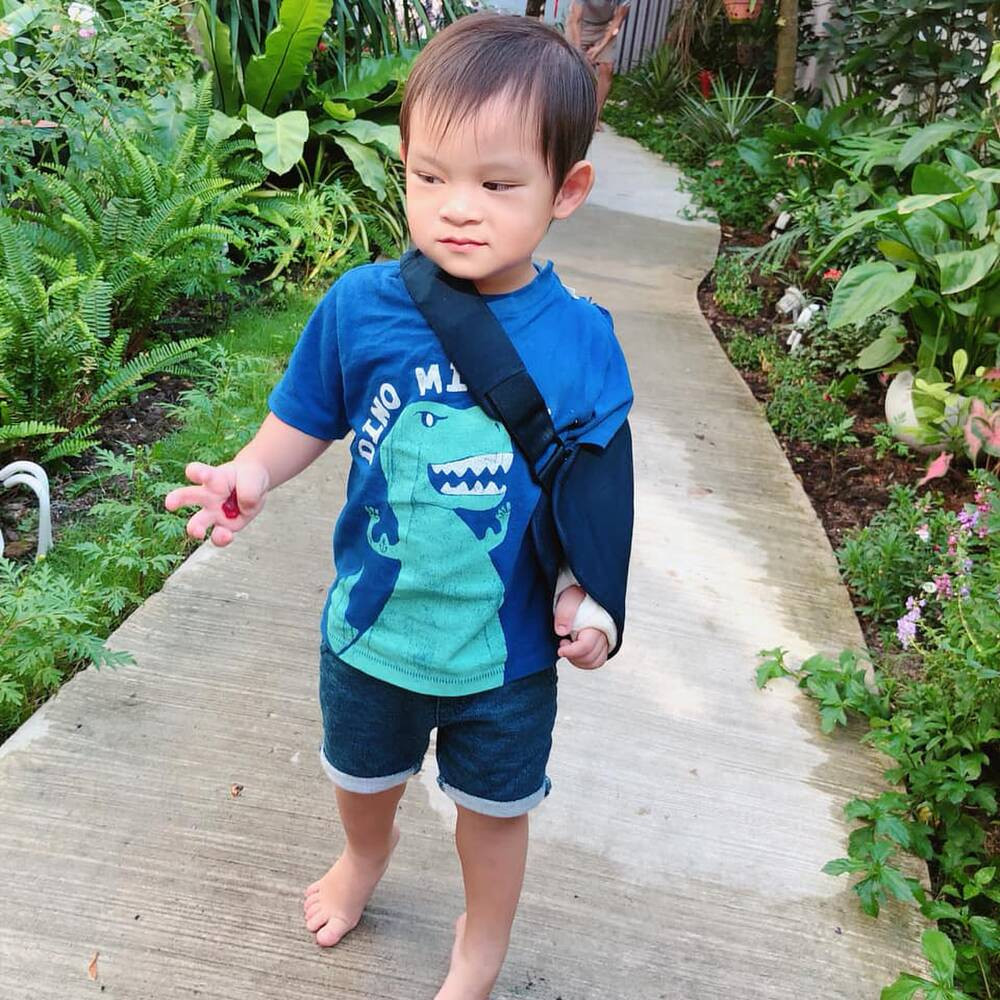 Đây cũng là không gian để các con anh nô đùa, sống gần gũi hơn với thiên nhiên.