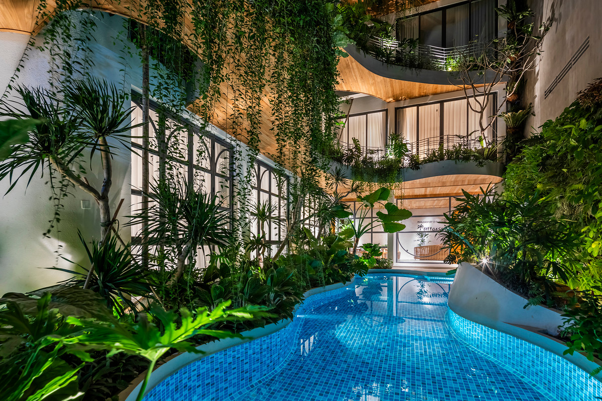 Tòa nhà cao tầng được ví như một khu rừng nhiệt đới, nơi mỗi người có thể trải nghiệm khu vườn yên bình của riêng mình. Nguồn ảnh: Archdaily