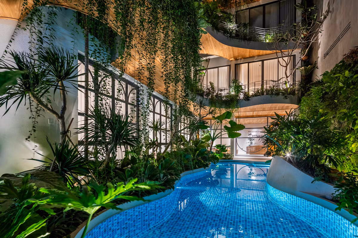 Tòa nhà cao tầng được ví như một khu rừng nhiệt đới, nơi mỗi người có thể trải nghiệm khu vườn yên bình của riêng mình. Nguồn ảnh: Archdaily