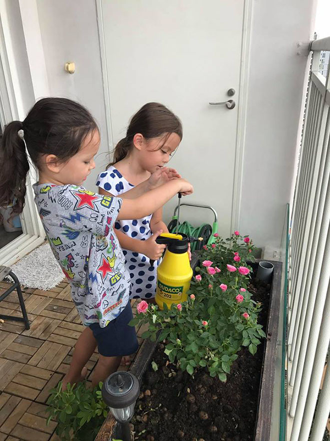 Nữ ca sĩ còn dành một khu vực trồng hoa quả, rau củ.