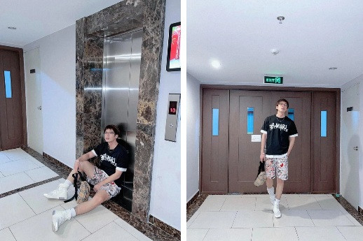 Không gian bên ngoài hành lang chung cư. Nguồn ảnh: FBNV.