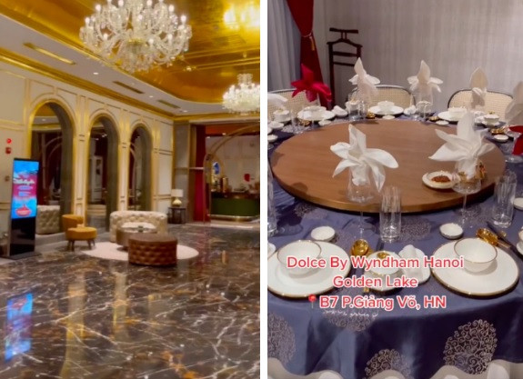 Sau khi đi mua sắm đồ hypebeast vào buổi chiều, Chao về nghỉ ngơi để chuẩn bị cho bữa tiệc chính cùng gia đình vào buổi tối. Tiệc sinh nhật của Chao được tổ chức tại khách sạn dát vàng đầu tiên của Hà Nội bên bờ hồ Giảng Võ. Ảnh: Doanh nghiệp &amp; Tiếp thị