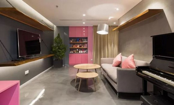 Căn chung cư được chia thành 2 phần cho Ngọc Thanh Tâm và mẹ chung sống. Ảnh: Dân Việt