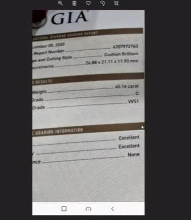 Bà nói: "Tôi rất tự hào vì ở bên nước ngoài người ta kêu tôi là người phụ nữ đắt tiền và quý giá bởi vì những viên kim cương tôi chơi rất đắt tiền. Viên kim cương tôi mới mua 45 carat".