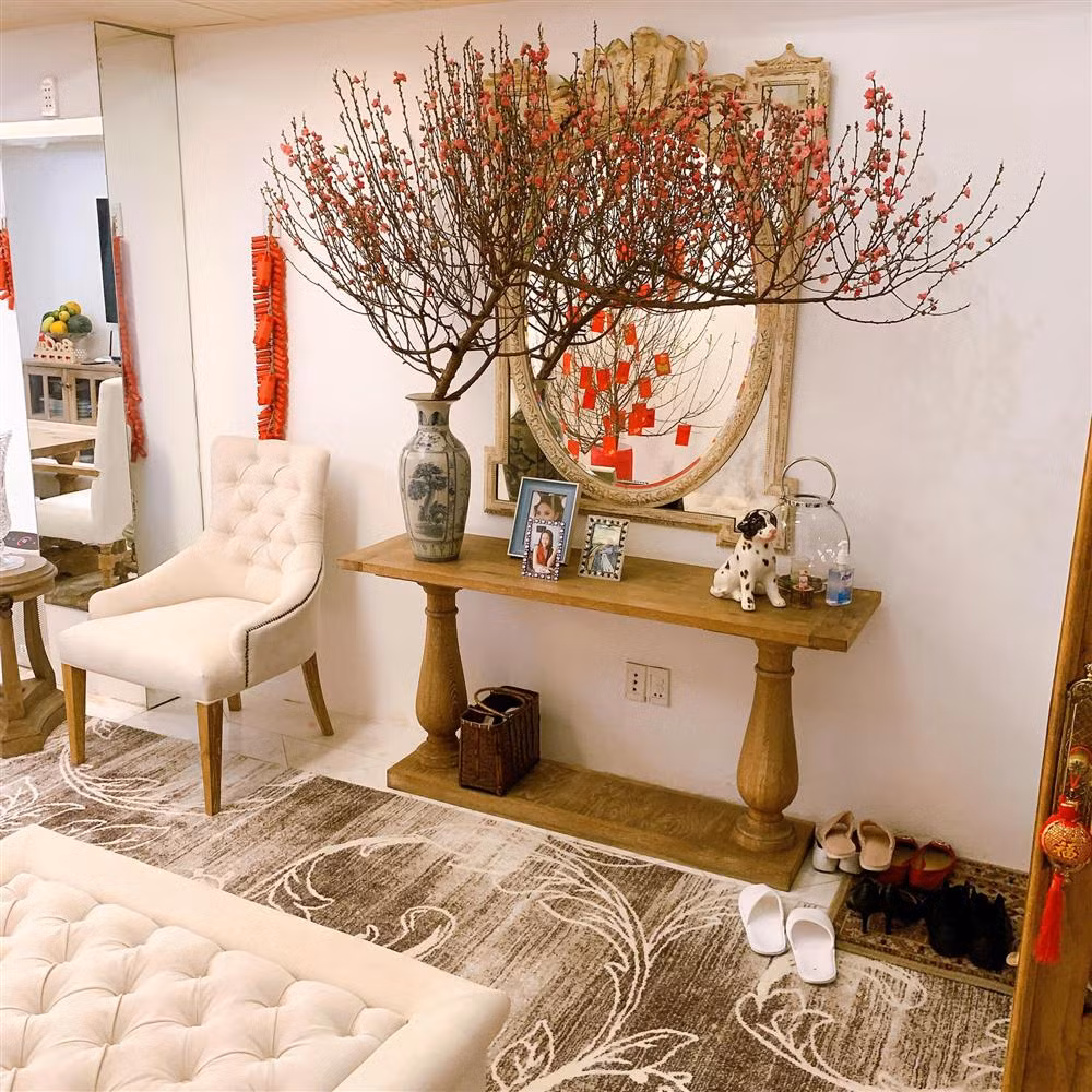 Những ngày cận Tết Nguyên đán, Phan Như Thảo đăng loạt ảnh khoe không gian biệt thự sau khi được chăm chút.