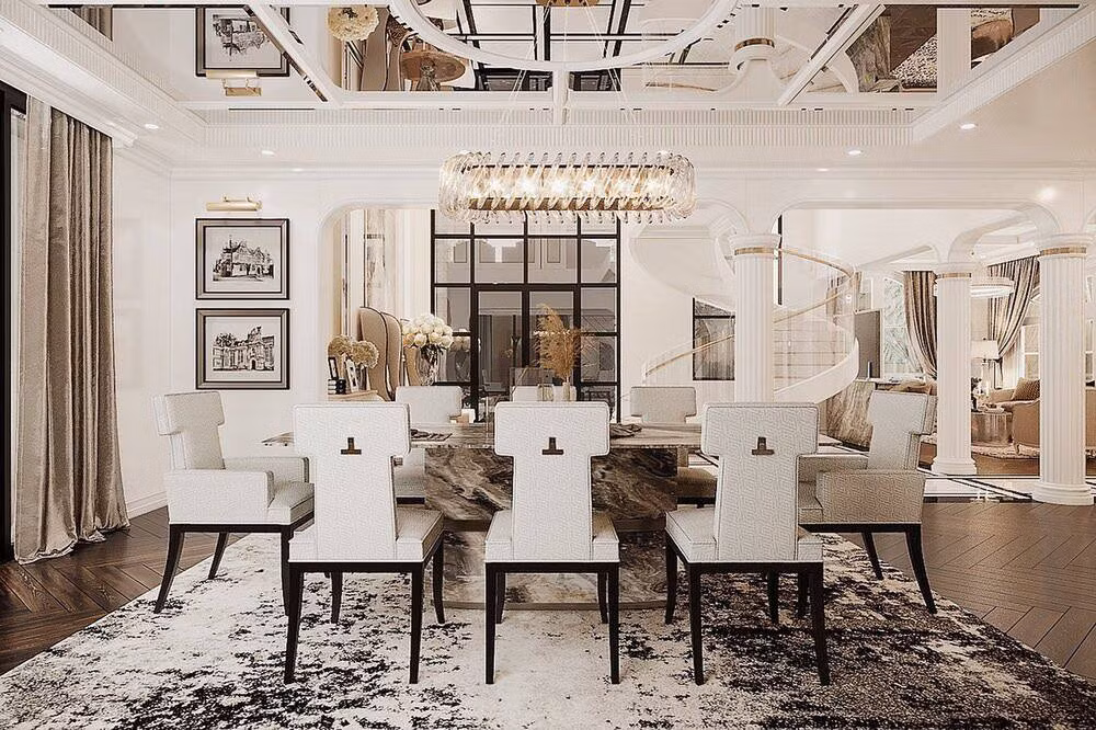 Mới đây, trên trang cá nhân, nữ ca sĩ tiếp tục gây choáng khi khoe không gian cực sang trọng bên trong của biệt thự.